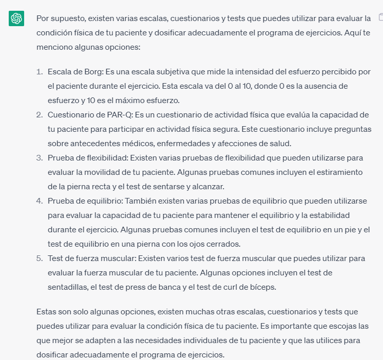 escalas y cuestionarios clinicos dosificacion fisioterapia