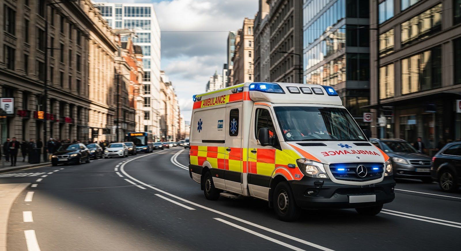 La ambulancia es un posible transporte de pacientes de rehabilitación.